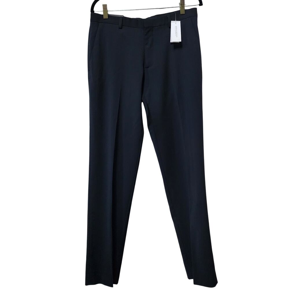 NWT Banana Republic Men's Tailored Fit Italian Wool Navy Dress Pants Size 31/32